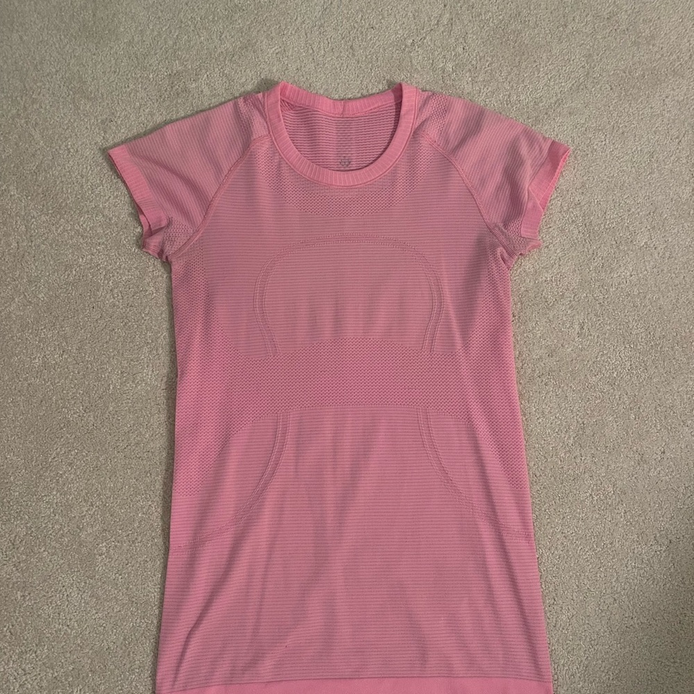 lululemon athletica Pink Swiftly Tech Short-Sleeve Shirt